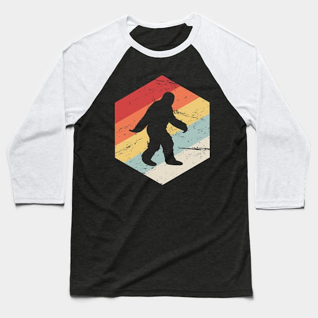 Retro Vintage Bigfoot Sasquatch Conspiracy Theory Baseball T-Shirt by MeatMan